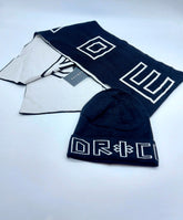 John Richmond Completo Uomo Sciarpa E Cappello Con Scritta Vuota