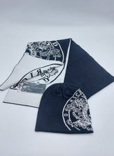 John Richmond Completo Uomo Sciarpa E Cappello Con Stemma