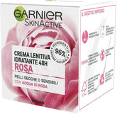 GARNIER SKIN ACTIVE Crema idratante lenitiva con acqua di rosa per pelli secche e sensibili 50 ml