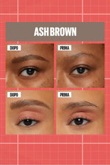 MAYBELLINE BUILD-A-BROW PENNA SOPRACCIGLIA E GEL FISSANTE 2 IN 1