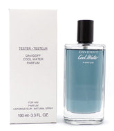 Davidoff Cool Water Parfum da uomo, tester da 100 ml con scatola e tappo.