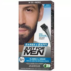 JUST FOR MEN Tinta per BARBA e Baffi Senza Ammoniaca Colore Nero M-55