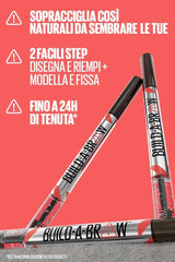 MAYBELLINE BUILD-A-BROW PENNA SOPRACCIGLIA E GEL FISSANTE 2 IN 1