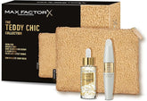 Max Factor, Cofanetto Regalo Donna Teddy Chic, Pochette in morbido tessuto teddy con Miracle Pure Serum + False Lash Effect Lash Serum