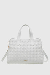 VERDE FASHION Borsa doppia zip intrecciata