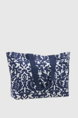 VERDE FASHION | Borsa mare in cotone fantasia cachemire