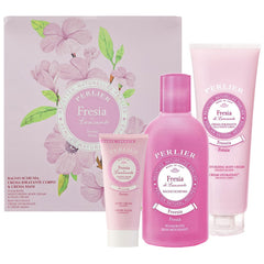 Perlier Cofanetto Fresia di Lanzarote Bagnoschiuma + Crema Corpo + Crema Mani