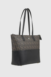 VERDE FASHION | Borsa a spalla con stampa logo