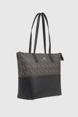 VERDE FASHION | Borsa a spalla con stampa logo