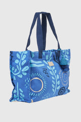 VERDE FASHION | Borsa mare in cotone fantasia