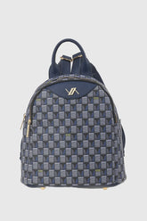 VERDE FASHION | Zaino doppia tasca motivo geometrico