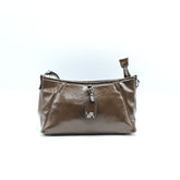 VERDE FASHION | Borsa ecopelle lucida a Tracolla