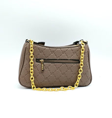 VERDE FASHION | Borsa a tracolla con trama rilievo