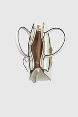 VERDE FASHION Borsa cartella grande a tracolla Ivory