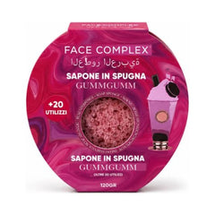 Face Complex Sapone in Spugna FARKAM 120 g – Spugna Saponata Profumata per Viso e Corpo – Detersione Delicata, Pelle Morbida e Luminosa – Oltre 20 Utilizzi