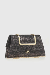 VERDE FASHION | Pochette stampa serpentata