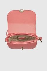 VERDE FASHION | Borsa a tracolla in ecopelle con patta