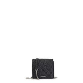 Cafènoir BE0503 Mini bag glitterata con borchie esagonali