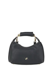 VERDE FASHION | Borsa con manico in metallo e tracolla