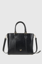 VERDE FASHION | Borsa a spalla in ecopelle verniciata