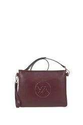 VERDE FASHION | Pochette a busta con logo a rilievo
