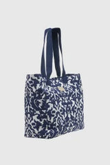 VERDE FASHION | Borsa mare in cotone fantasia cachemire