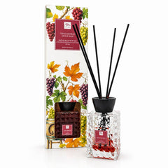 HOME-Diffusore di Fragranza Mela e Cannella con bacchetti 120 ml