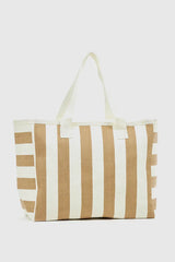 VERDE FASHION | Borsa mare in paglia a righe