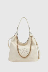 VERDE FASHION Borsa a spalla con logo