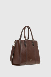 VERDE FASHION | Borsa a spalla in ecopelle verniciata