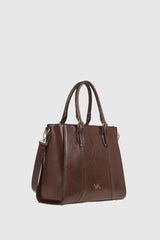 VERDE FASHION | Borsa a spalla in ecopelle verniciata