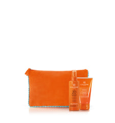 COLLISTAR Cofanetto Olio Secco Superabbronzante SPF6 200ml con Doccia Shampoo Doposole 150ml e Pochette