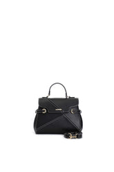 Cafènoir borsa con pattina con lavorazione patchwork nero