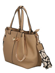 CafèNoir Borsa a Mano con catena e lucchetto