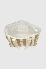 VERDE FASHION | Borsa mare in paglia a righe