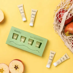 NASTE Confezione con Siero Viso + Due Creme Viso + Scrub Corpo