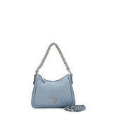 Borsa Sacca Cafènoir in denim con manico intrecciato strass NH0625