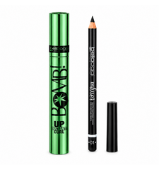 BELLAOGGI MASCARA BOMB CURL + MATITA OCCHI 01 NERA – SGUARDO DEFINITO E CIGLIA CURVATE