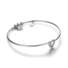 Brand Gioielli Collezione Jolie Bracciale Rigido Con Cuore Pendente