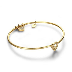 Brand Gioielli Collezione Jolie Bracciale Rigido Con Cuore Pendente