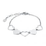 Brand Bracciale Cuori Alternati Acciaio Linea Good Feeling