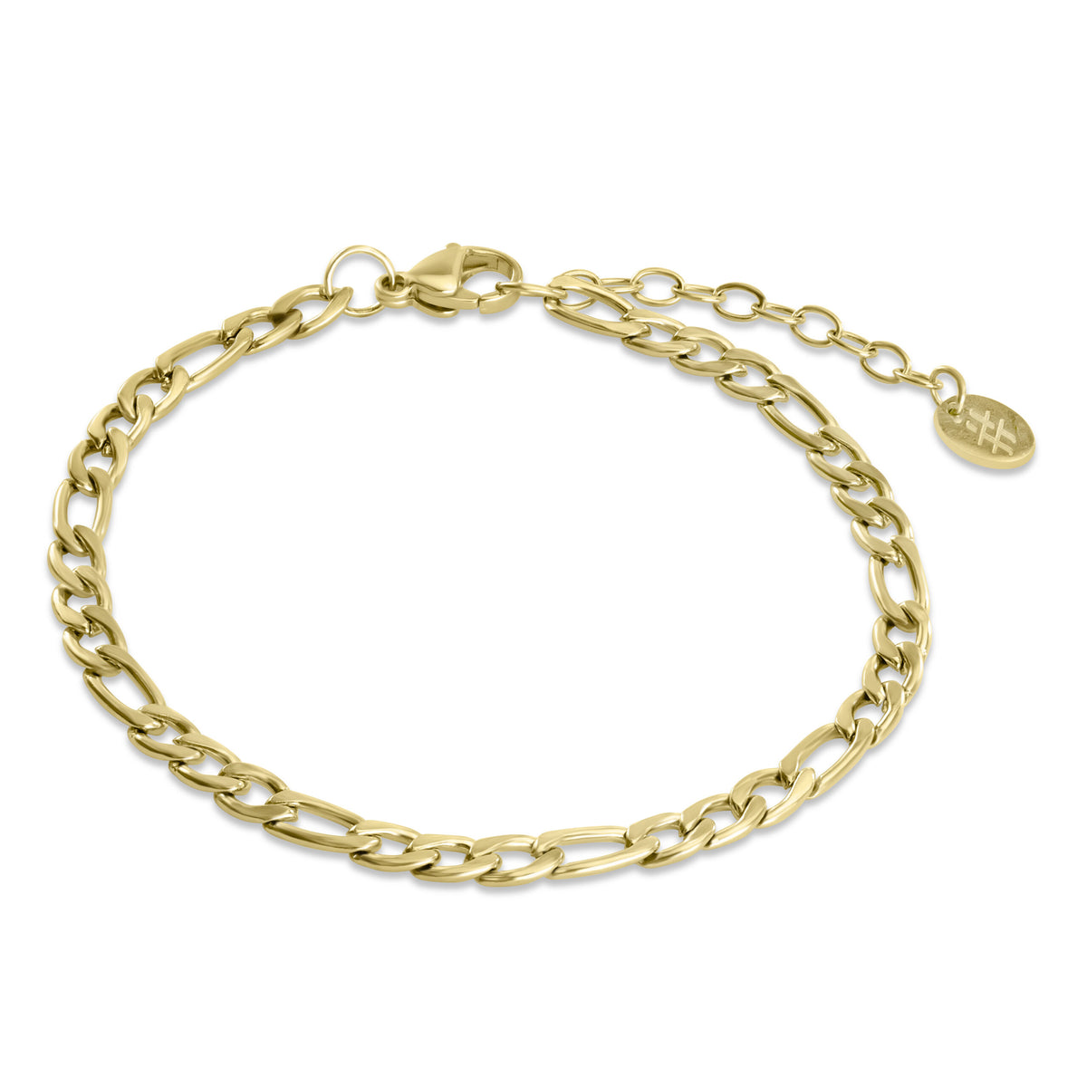 Brand Gioielli - Bracciale Catena Figaro pvd Oro