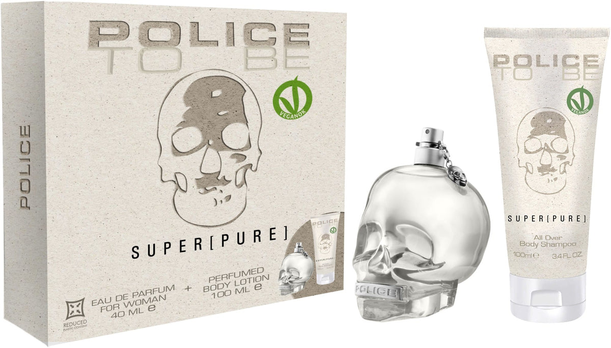 Profumo Police To Be Super[Pure] Gift Set EDTV40Ml + Body Shampoo 100 Ml 40ml