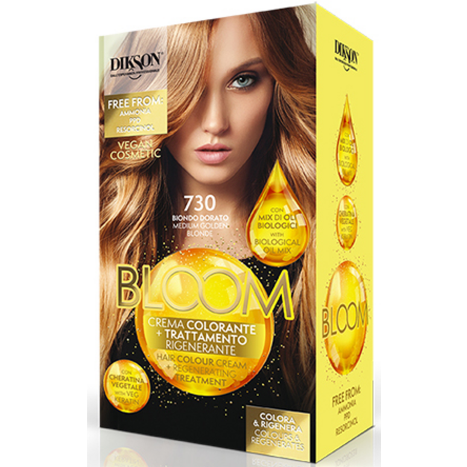 DIKSON BLOOM Crema Color Senza Ammoniaca n.730 BIONDO DORATO