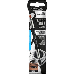 MAYBELLINE TATTOO LINER IN GEL CON SFUMINO GEL POT COLORE BLACK