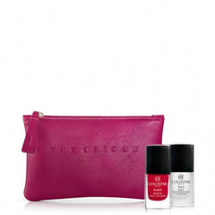 COLLISTAR Puro Smalto Nail Lacquer + 3 in 1 Base Rafforzatore Fissatore + Pochette - Edizione Limitata