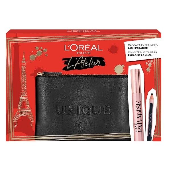 L'oreal Pochette Con Mascara E Matita + Pochette In Omaggio