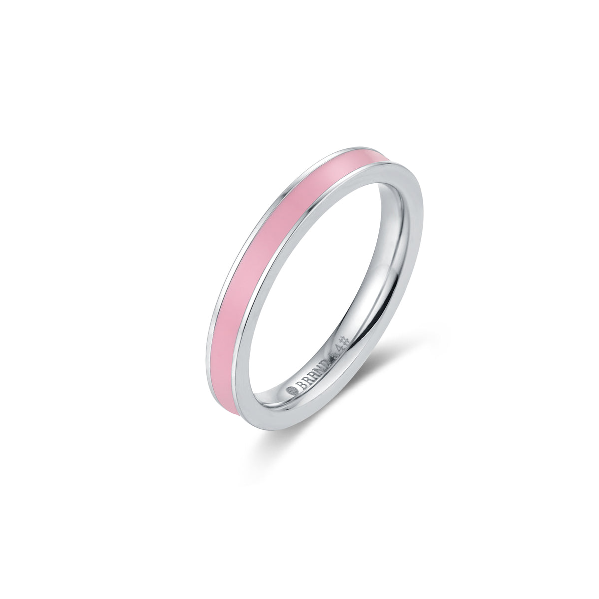 Brand Fedina Acciaio con Smalto Rosa Linea Summer Love