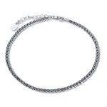 Brand BRACCIALE TENNIS CRISTALLI NERI 2MM (uomo) Linea Crystal