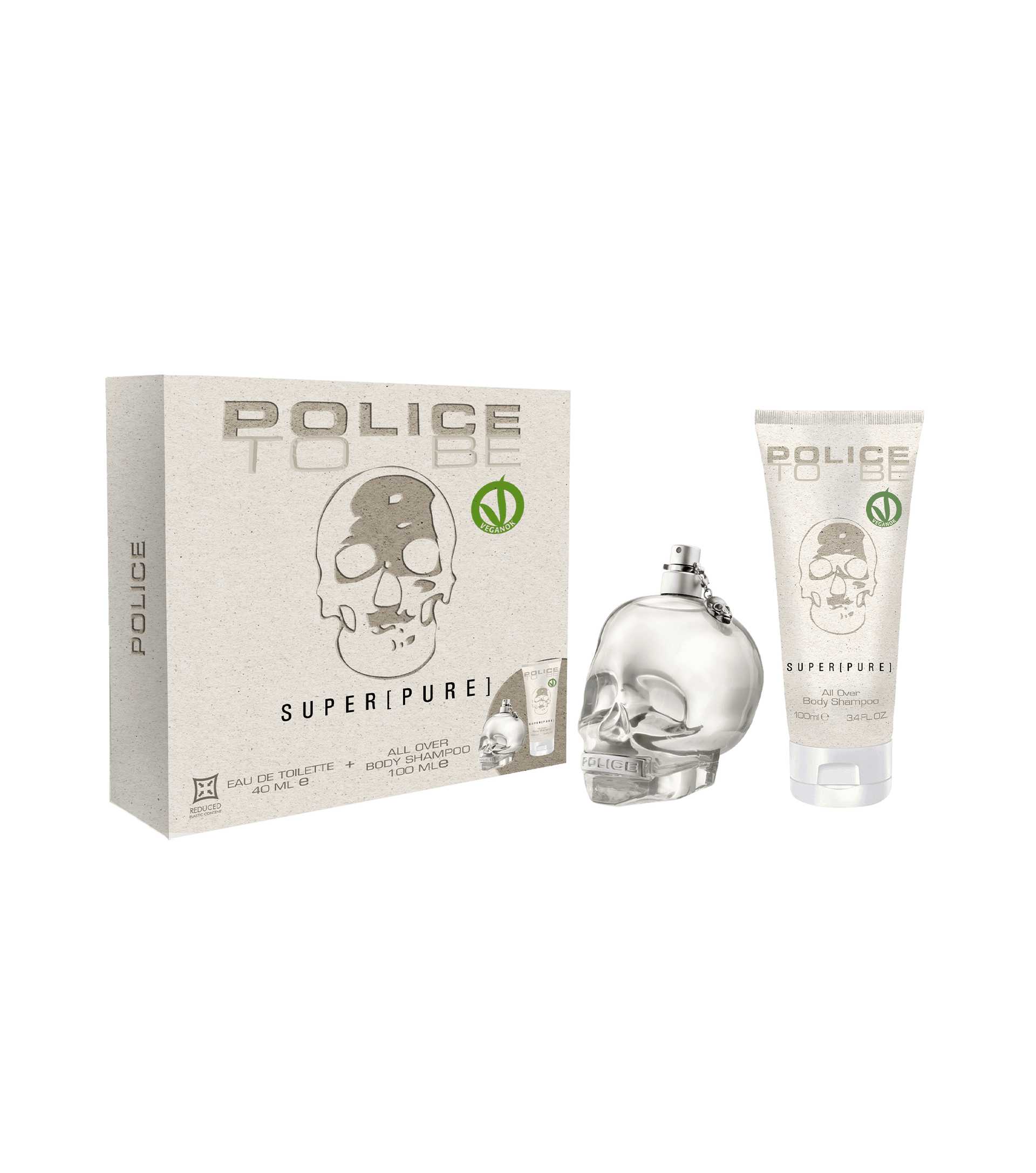 Profumo Police To Be Super[Pure] Gift Set Eau de Toilette 40 ml + Body Shampoo 100 ml